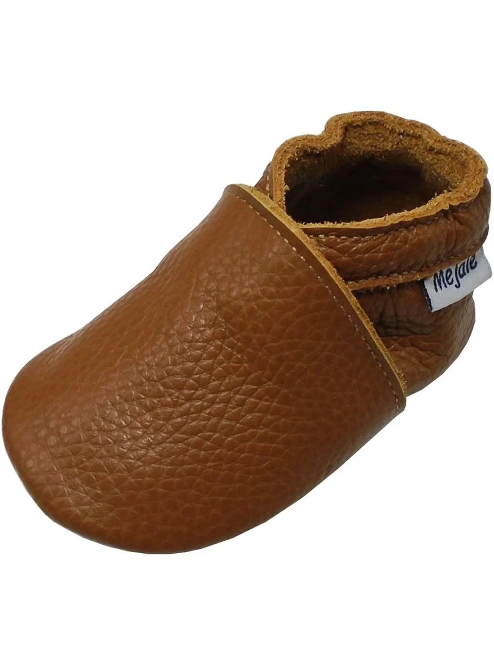 Mejale Toddler Moccasin Slip-On Soft Sole Genuine Leather Barefoot Shoes
